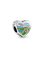 Colorado Heart Charm - Sterling silver