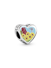 Kansas Heart Charm - Sterling silver