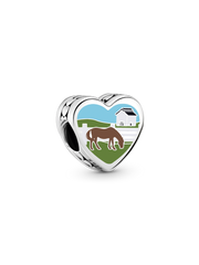 Kentucky Heart Charm - Sterling silver