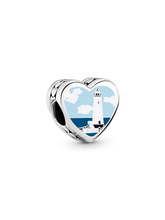 Maine Heart Charm - Sterling silver