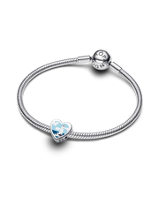 Maine Heart Charm - Sterling silver