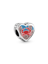 Maryland Heart Charm - Sterling silver