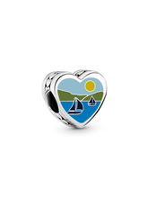 Michigan Heart Charm - Sterling silver