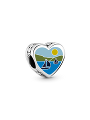 Michigan Heart Charm - Sterling silver