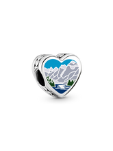 Minnesota Heart Charm - Sterling silver