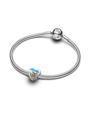 New Hampshire Heart Charm - Sterling silver