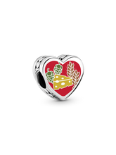 Wisconsin Heart Charm - Sterling silver