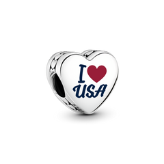 USA Heart Charm