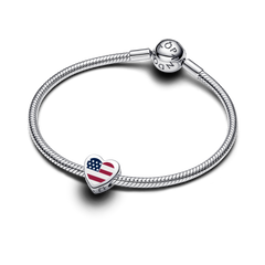 USA Heart Charm