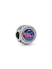 FINAL SALE - Stars & Stripes Charm - Sterling silver