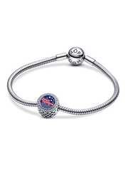 FINAL SALE - Stars & Stripes Charm - Sterling silver
