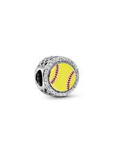 Softball Charm - Sterling silver