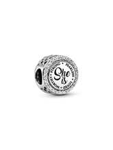 She Is Heart Charm - Sterling silver