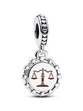 Lawyer Dangle Charm - Sterling silver