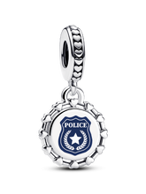 Police Dangle Charm - Sterling silver