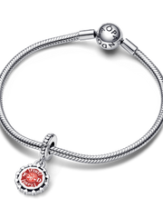 Firefighter Dangle Charm - Sterling silver