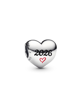 2026 Heart Charm - Sterling silver