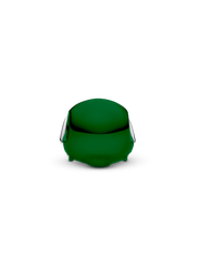 Green Football Helmet Charm - Sterling silver