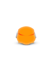 Orange Football Helmet Charm - Sterling silver