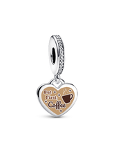 But First Coffee Dangle Charm - Sterling silver