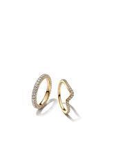 Pandora Timeless Pavé & Sparkling Wave Ring Set