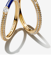 Pandora ME Blue Dual Ring Set