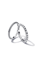 Pandora ME Pyramids & Pavé Ring Set