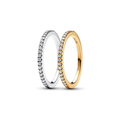 Classic Sparkling Band Ring Set