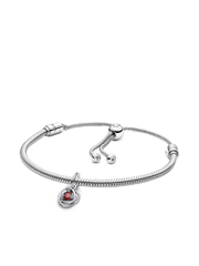 July Eternity Circle Dangle Charm Bracelet Set