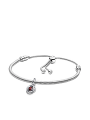 January Eternity Circle Dangle Charm Bracelet Set