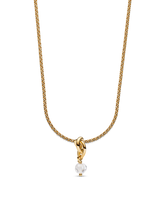 April Eternity Circle Dangle Charm Necklace Set