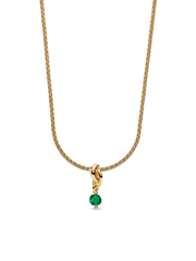 May Eternity Circle Dangle Charm Necklace Set