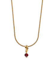 July Eternity Circle Dangle Charm Necklace Set