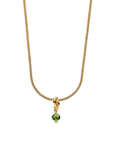 August Eternity Circle Dangle Charm Necklace Set