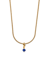 September Eternity Circle Dangle Charm Necklace Set