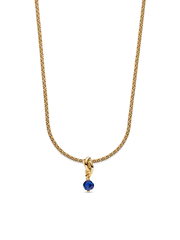 September Eternity Circle Dangle Charm Necklace Set