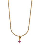 October Eternity Circle Dangle Charm Necklace Set