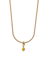 November Eternity Circle Dangle Charm Necklace Set