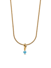 December Eternity Circle Dangle Charm Necklace Set