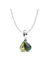 Avocado Dangle Charm Necklace Set