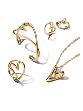 Organically Shaped Heart Jewelry Set