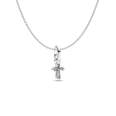 Mini Cross Charm Necklace Set
