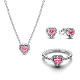 Pink Hearts Jewelry Set