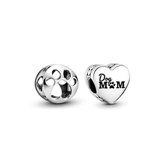 Dog Mom Charm Duo