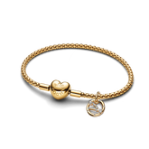 Taurus Zodiac Dangle Charm Studded Bracelet Set