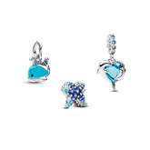 Deep Blue Sea Animal Charm Trio