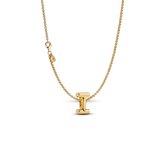 Letter I Charm Necklace