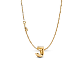 Letter J Charm Necklace