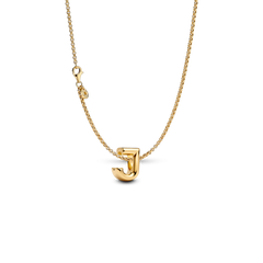 Letter J Charm Necklace