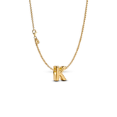 Letter K Charm Necklace
